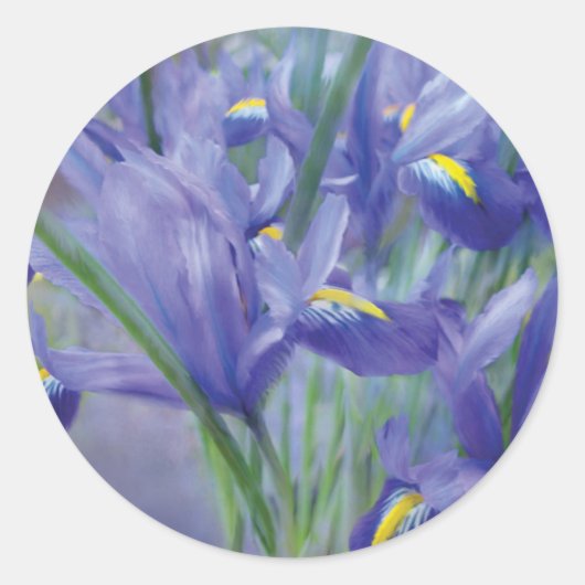 Iris Bouquet Art Sticker (Voorkant)