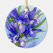 Iris Bouquet Flower Art Painting Ornament Pendant (Voorkant)