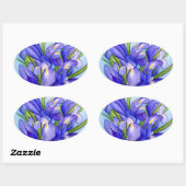 Iris Bouquet Flower Painting Sticker (Vel)