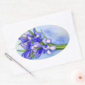 Iris Bouquet Flower Painting Sticker (Envelop)