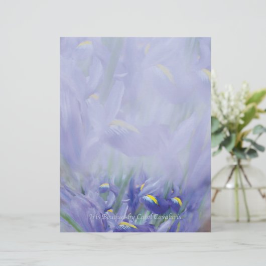 Iris Bouquet Letterhead (Staand voorkant)