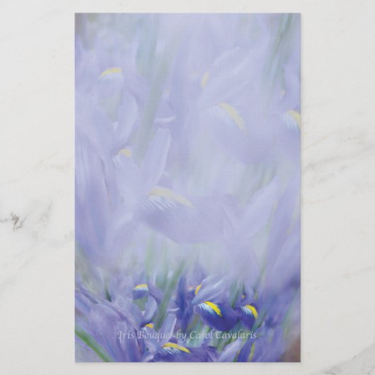 Iris Bouquet Stationery Briefpapier (Voorkant)