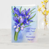 "Iris Bouquet" Wenskaart voor het schilderen Kaart (Gele Bloem)