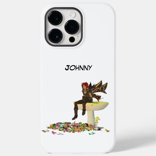 Iris Boy Fairy on Mushroom iPhone / iPad case (Achterkant)