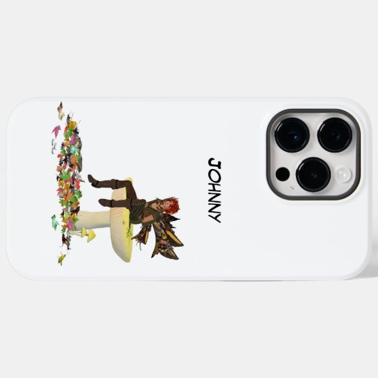 Iris Boy Fairy on Mushroom iPhone / iPad case (Achterkant (horizontaal))