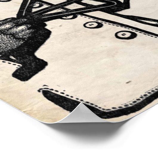 Iris Brand koffie afdrukken Poster (Hoek)