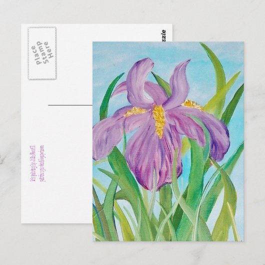 Iris Briefkaart (Voorkant / Achterkant)
