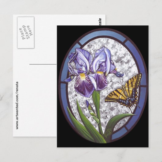 Iris Briefkaart (Voorkant / Achterkant)
