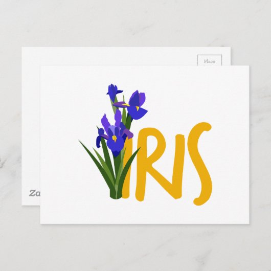 Iris Briefkaart (Voorkant / Achterkant)