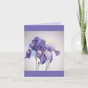 Iris-briefkaart Bedankkaart