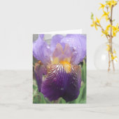 Iris-briefkaart Kaart (Gele Bloem)