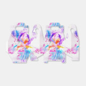 Iris Bruids Taart Favor Doos Paars Blauwe Bloemen Bedankdoosjes (Uitgevouwen)