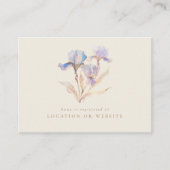 Iris Bruidsfeest Cadeau Registratie Informatiekaartje (Voorkant)