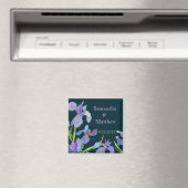 Iris Bruiloft Bewaar de Datum Magneet (Insitu (Vaatwasser))