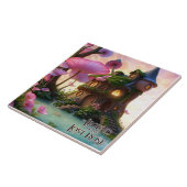 Iris Buttergrow's Fairy House keramische Tegel Tegeltje (Zijkant)