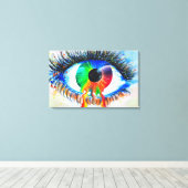 Iris Canvas Afdruk (Insitu (Houten vloer))