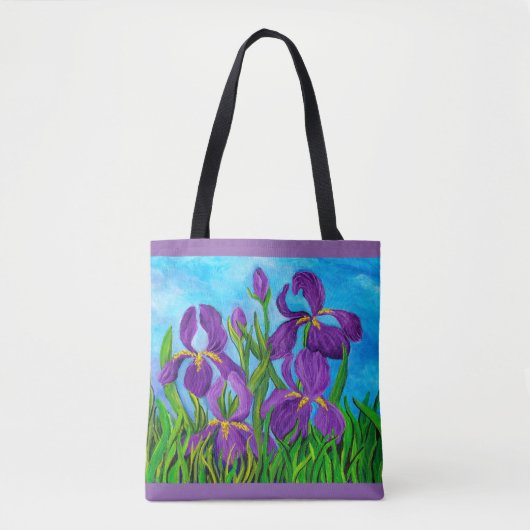 Iris Canvas tas (Voorkant)