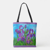 Iris Canvas tas (Achterkant)
