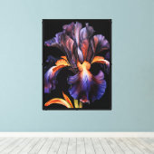 Iris Canvas Wandkunst Afdruk (Insitu (Houten vloer))
