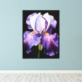 Iris Canvas Wandkunst Afdruk (Insitu (Houten vloer))
