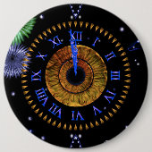 Iris Clock Bronze Button (Voorkant)