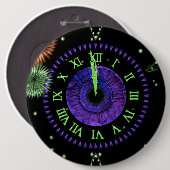 Iris Clock Paarse Button (Voorkant /achterkant)
