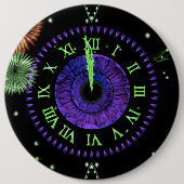 Iris Clock Paarse Button (Voorkant)