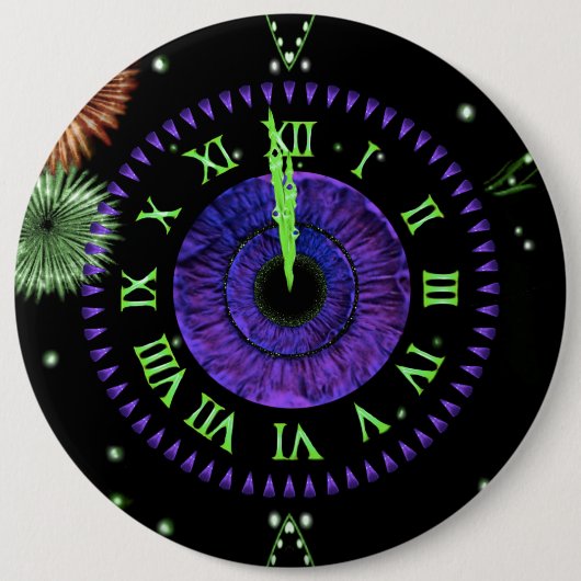 Iris Clock Paarse Button (Voorkant)