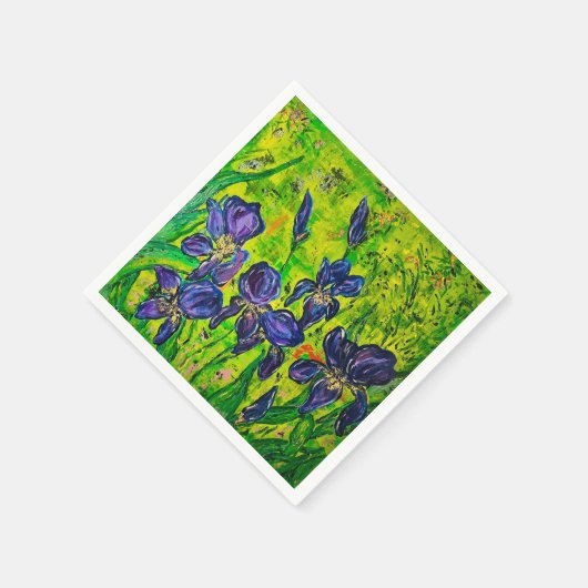 Iris cocktail servet (Hoek)