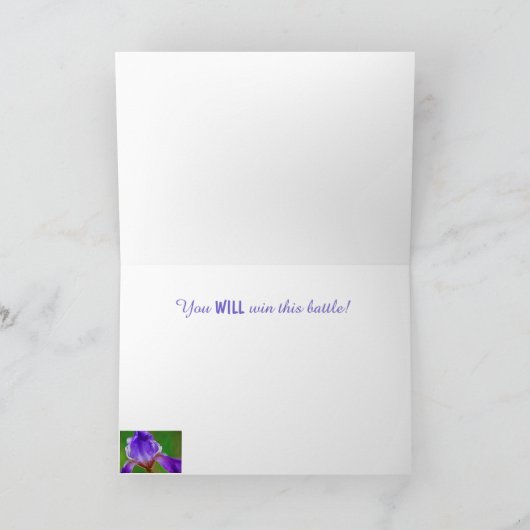 Iris Courage over ernstige ziekte Kaart (Binnen)