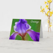 Iris Courage over ernstige ziekte Kaart (Gele Bloem)