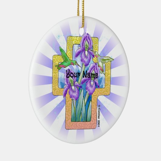 Iris Cross Christelijk Ornament (Rechts)