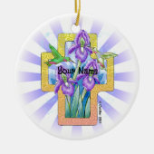 Iris Cross Christelijk Ornament (Voorkant)