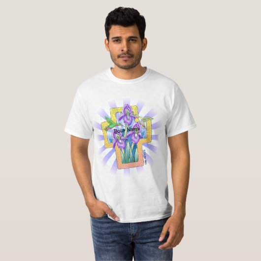 Iris Cross Christelijk T-shirt (Voorkant volledig)