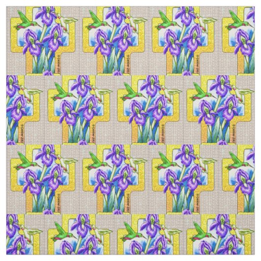 Iris Cross Christelijk Textiel Stof (Swatch)