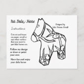 Iris Dala Horse Pattern om te delen Feestdagenkaart (Voorkant)
