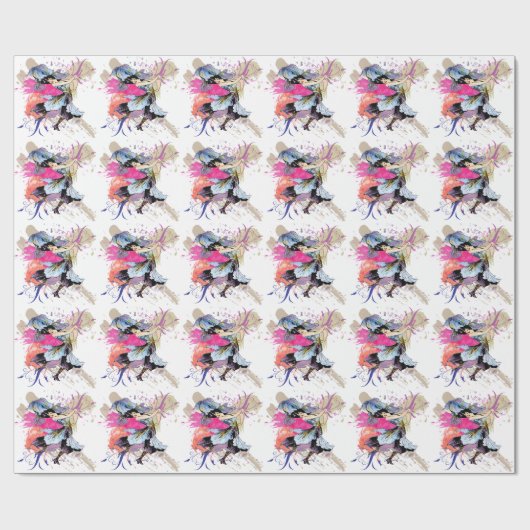 Iris Dancing Fairy Lady  Art Celebrate Cadeaupapier (Vlak)