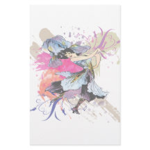 Iris Dancing Fairy Woman Abstracte Art Flowers