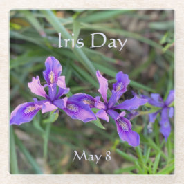 Iris Day, 8 mei Glazen Onderzetter