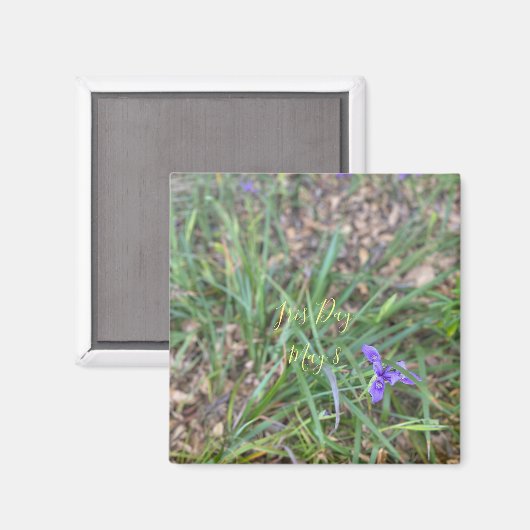Iris Day Magneet (Voorkant / Achterkant)