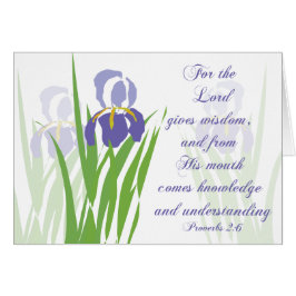 Iris, De Heer geeft wijsheid Parakaleo briefkaart