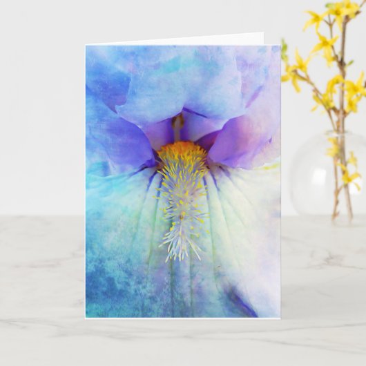 Iris Deep Scripture Kaart Psalm 92:5 (Gele Bloem)