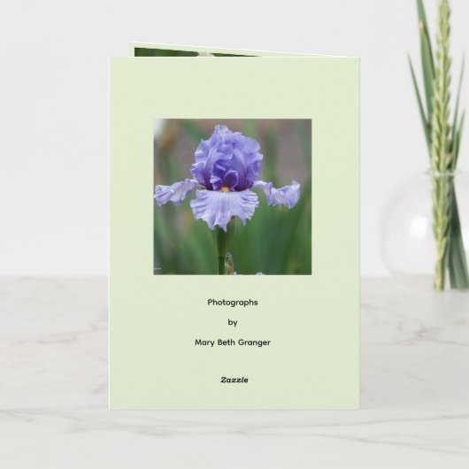 Iris Delight Kaart (Achterkant)