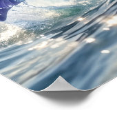 Iris Dolfijn Oceaan Bloei Poster (Hoek)