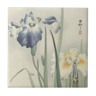 Iris door Ohara Koson Tegeltje