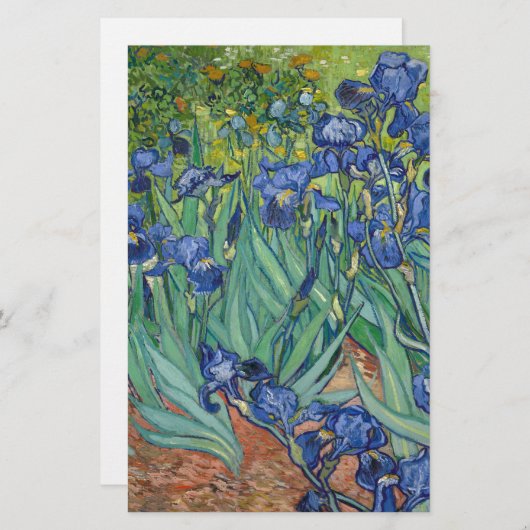 Iris door Van Gogh Briefpapier (Voorkant / Achterkant)
