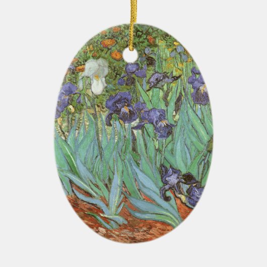 Iris door Vincent van Gogh Keramisch Ornament (Voorkant)