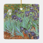 Iris door Vincent van Gogh Keramisch Ornament (Achterkant)