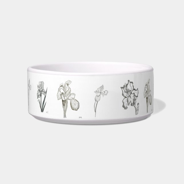 Iris Drawings Pet Bowl Voerbakje (Voorkant)