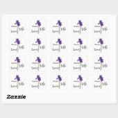 Iris, dromer, leven, liefde vierkante sticker (Vel)